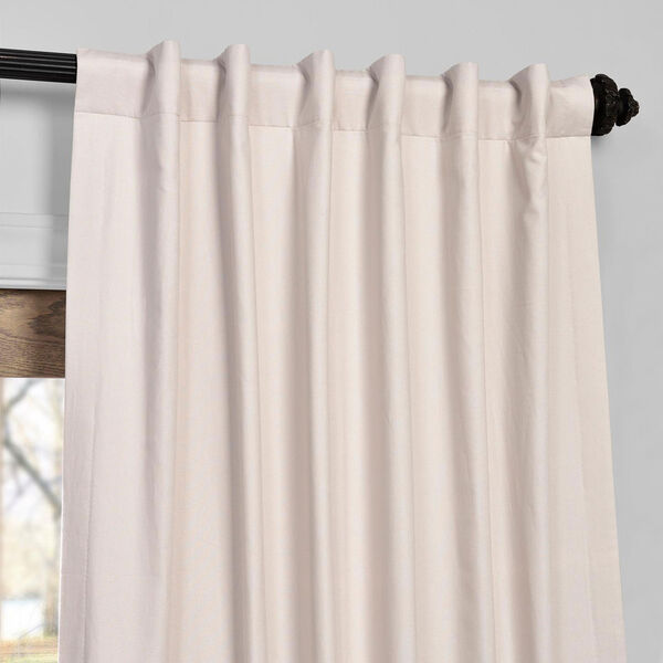 Hazelwood Beige 50 x 84-Inch Solid Cotton Blackout  Curtain, image 4