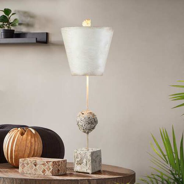 Petra Bone White One-Light Table Lamp, image 2