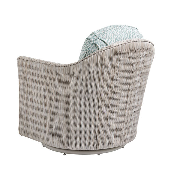 Seabrook Ivory, Taupe, and Gray Swivel Lounge Chair, image 2