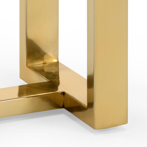 Burge Polished Brass Side Table, image 2