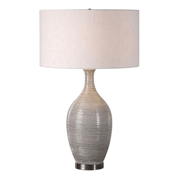 Dinah Table Gray Glaze Lamp, image 1