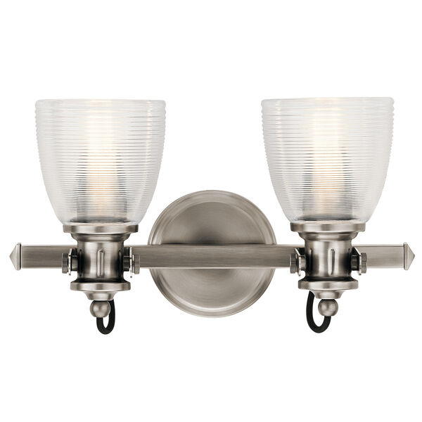 Flagship Classic Pewter 16-Inch Two-Light Bath Light, image 1