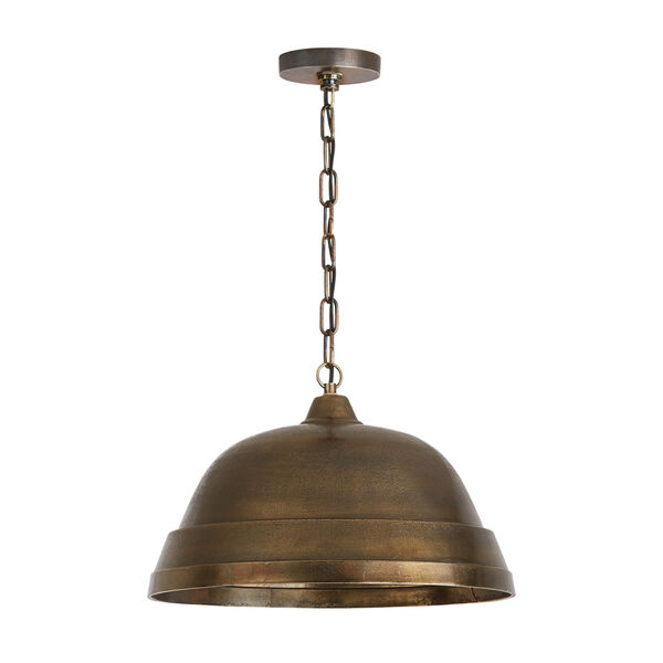 Independent Oxidized Brass One-Light Pendant, image 1