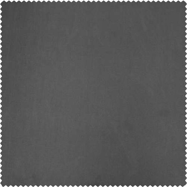 Graphite Blackout Faux Silk Taffeta Single Panel Curtain 50 x 96, image 9