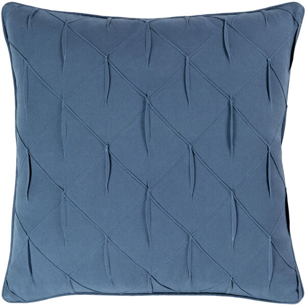 Gretchen Navy 18-Inch Pillow With Polyester Fill, image 1