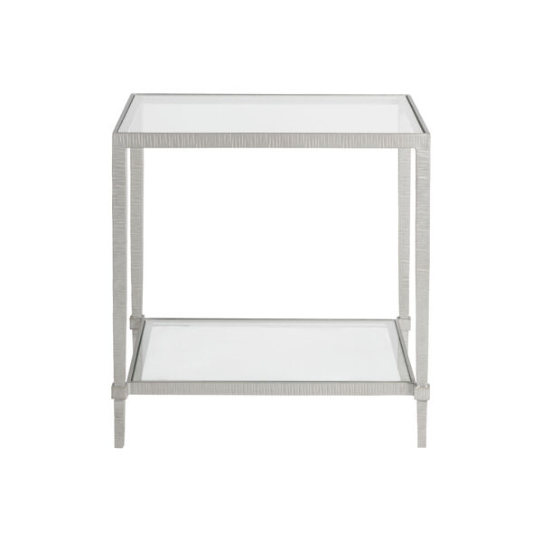 Metal Designs White Claret Rectangular End Table, image 2