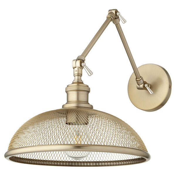 Omni Aged Brass 12-Inch One-Light Wall Mount, image 1