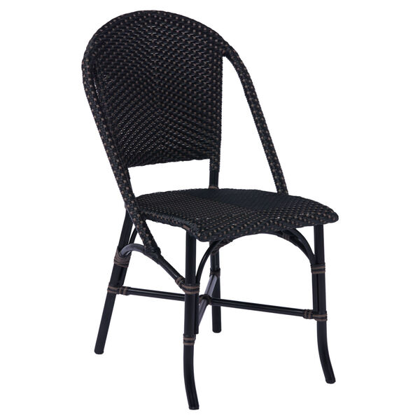 Sofie Black Outdoor Dining Side Chair, image 2