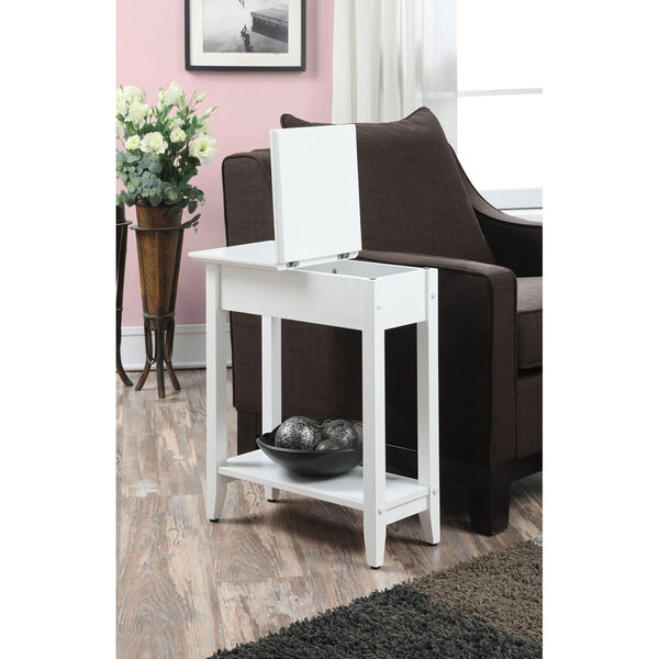 American Heritage White End Table, image 5