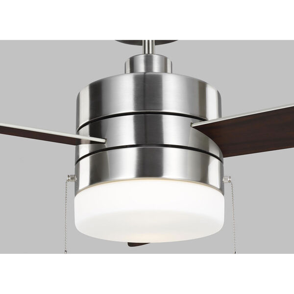 Syrus Brushed Steel 52-Inch Two-Light Ceiling Fan, image 5
