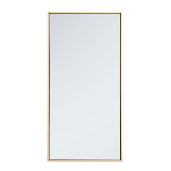Eternity Brass 18-Inch Rectangular Mirror, image 1