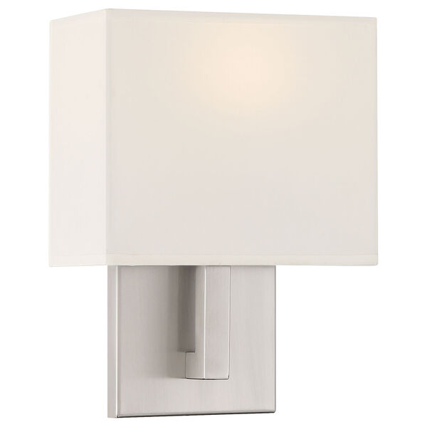 Mid Town Silver Rectangular One-Light LED Wall Sconce, image 1