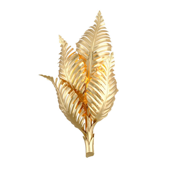 Tropicale Gold 12-Inch Two-Light Wall Sconce - (Open Box), image 1