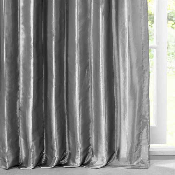 Platinum Faux Silk Taffeta Single Panel Curtain 50 x 120, image 6