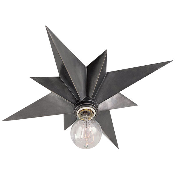 Star Flush Mount in Antique Silver by Eric Cohler, image 1