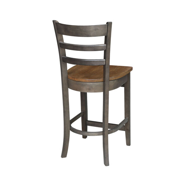 Emily Hickory and Washed Coal Counterheight Stool, image 2