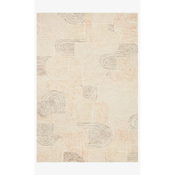 Milo Peach and Pebble Rectangle: 7 Ft. 9 In. x 9 Ft. 9 In. Rug, image 1