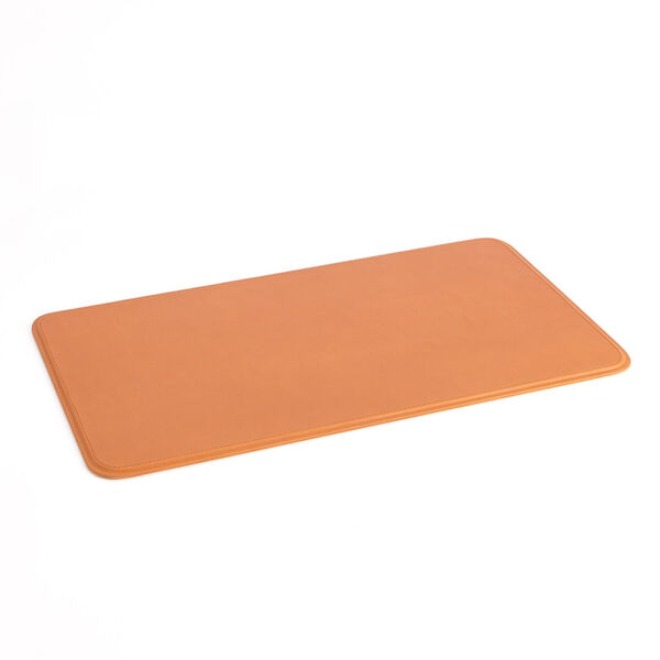 Orange Radius Edge Leather Desk Blotter, image 2