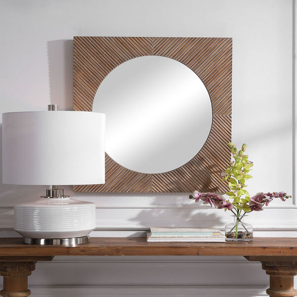Uma Light Natural and Taupe Mirror, image 4