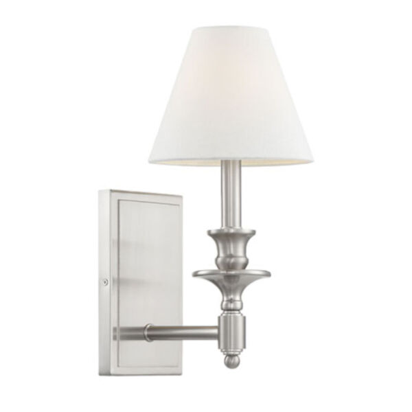 Preston Brushed Nickel Seven-Inch One-Light Wall Sconce, image 3