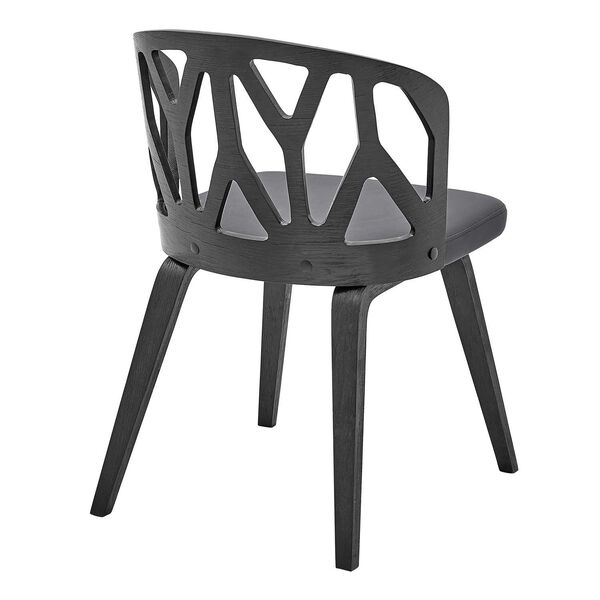 Nia Matte Black Gray Side Chair, Set of Two, image 5