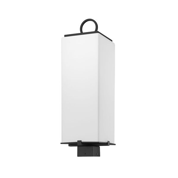 Sana 26-Inch Three-Light Outdoor Post Mount Fixture with White Opal Shade, image 5
