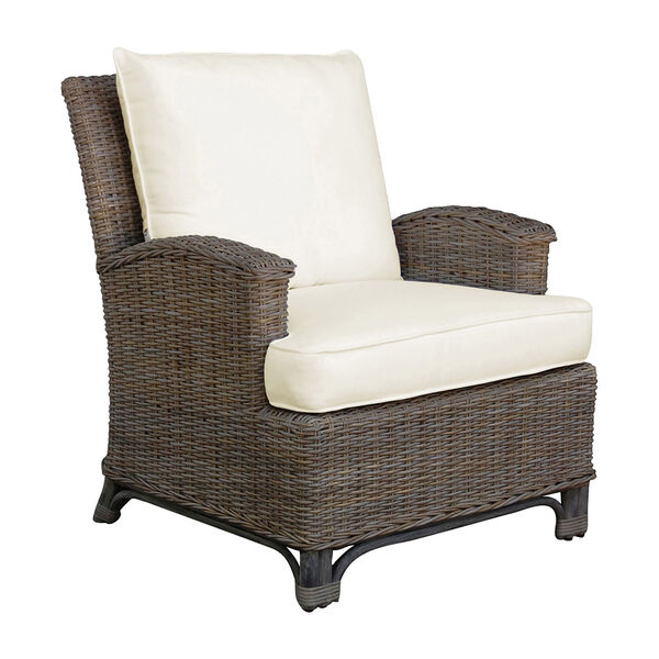 Exuma Canvas Heather Beige Lounge Chair with Cushion, image 1