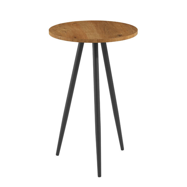 Tilly English Oak and Black Side Table, image 4