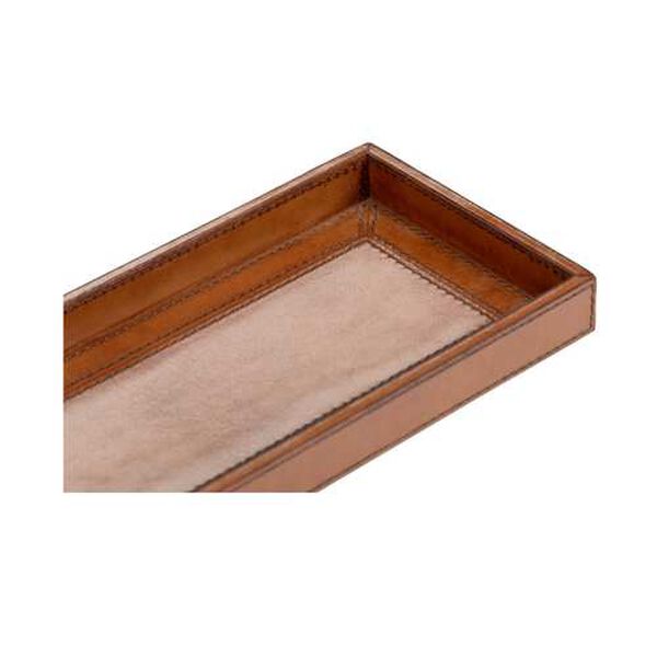 Cognac Leather Valet Tray, image 5