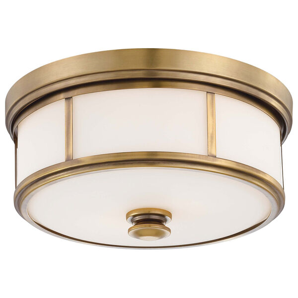 Harbour Point Liberty Gold Two-Light Flush Mount, image 1
