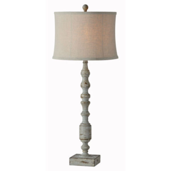 Charlotte Distressed Gray One-Light Buffet Lamp Set of Two, image 1