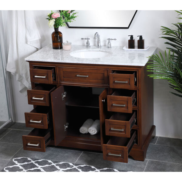 Americana Teak 42-Inch Vanity Sink Set, image 5