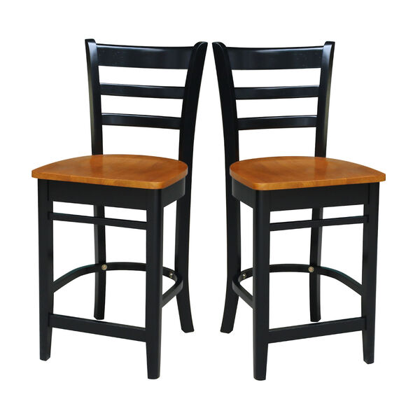 Emily Black and Cherry Counter Stool, image 6