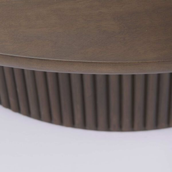 Terra Dark Brown Round Coffee Table, image 5