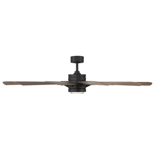 Wyndmill Matte Black and Barn Wood 65-Inch 2700K Indoor Outdoor Smart LED Ceiling Fan, image 3