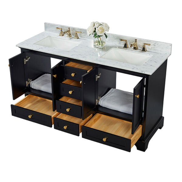 Audrey Black Onyx 60-Inch Vanity Console with Mirror, image 5