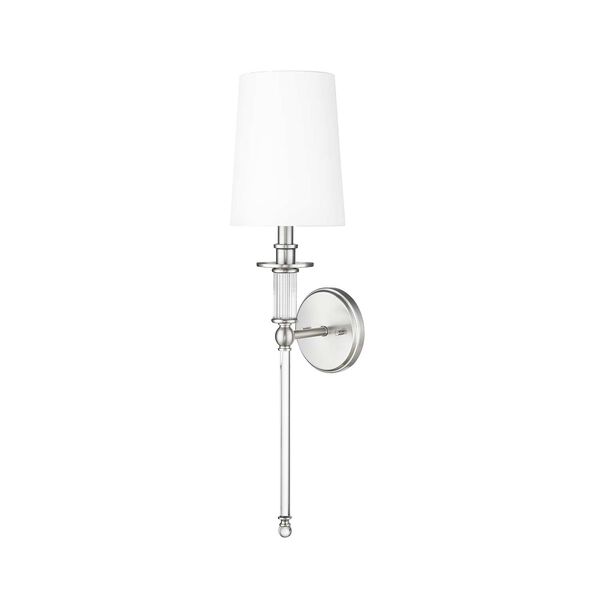 Brushed Nickel One-Light Wall Sconce, image 2