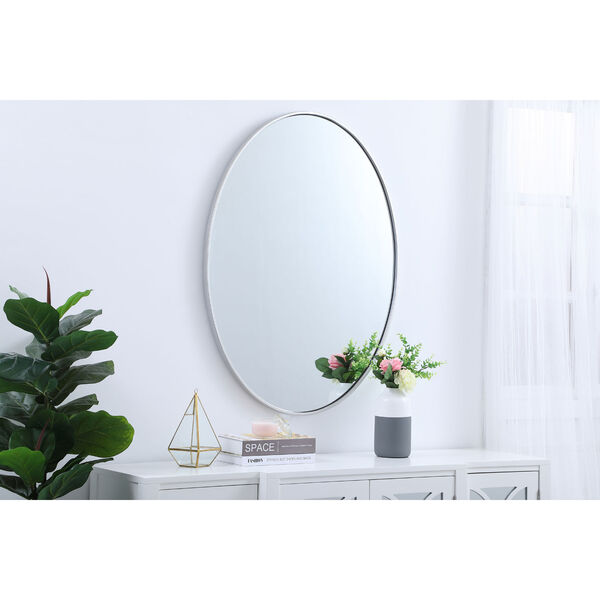Eternity Silver 40-Inch Oval Mirror, image 3