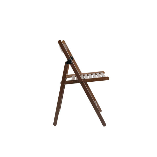 Rosalia Walnut Folding Chair, Set of Four, image 3