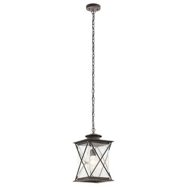 Lincoln Weathered Zinc One-Light Outdoor Pendant, image 1