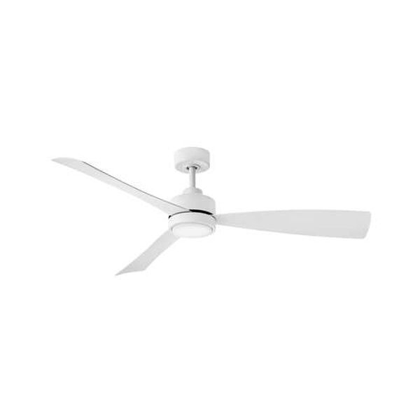 Iver Matte White LED Ceiling Fan, image 1
