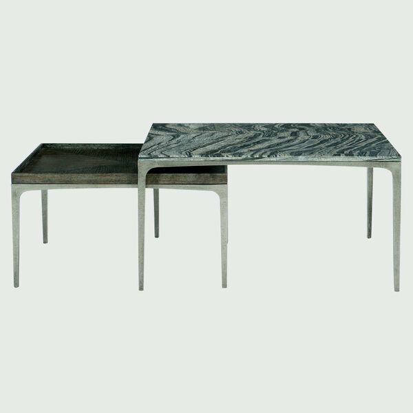 Strata Cerused Charcoal and Textured Graphite Cocktail Table, image 3