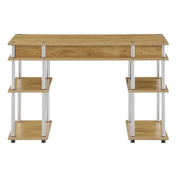 Designs2Go English Oak Student Desk with Shelves, image 4