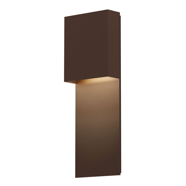 Flat Box Textured Bronze LED 6-Inch Wall Sconce, image 1