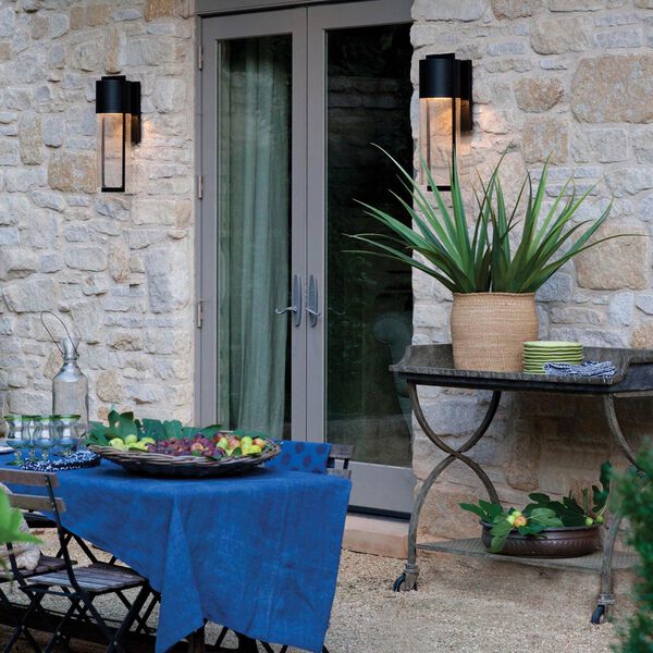 Shelter Black One-Light Large Outdoor Wall Light, image 3