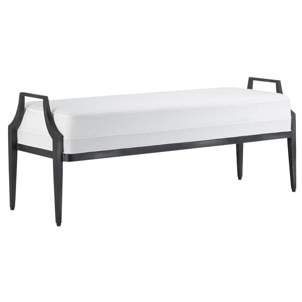Torrey Muslin and French Black Bench, image 1