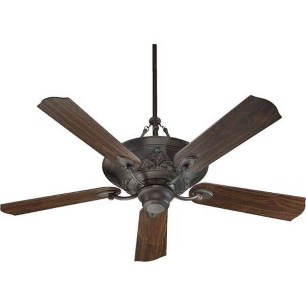 Salon Three-Light Oiled Bronze 56-Inch Ceiling Fan, image 1