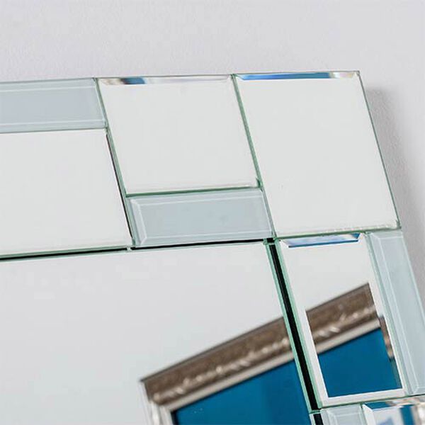 Quebec Modern Rectangular Beveled Bathroom Mirror, image 3