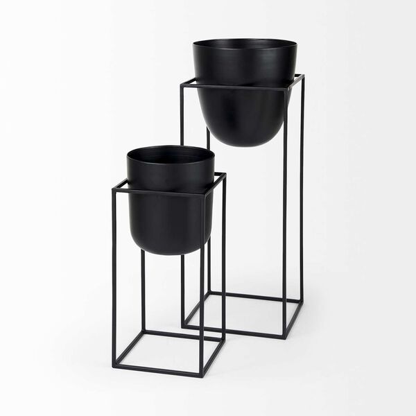 Bumble Black Plant Stands, Set of 2, image 3