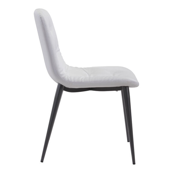 Tangiers White and Black Dining Chair, Set of Two, image 3